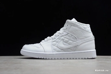 QUILTED AIR MID WHITE 1 JORDAN 1214